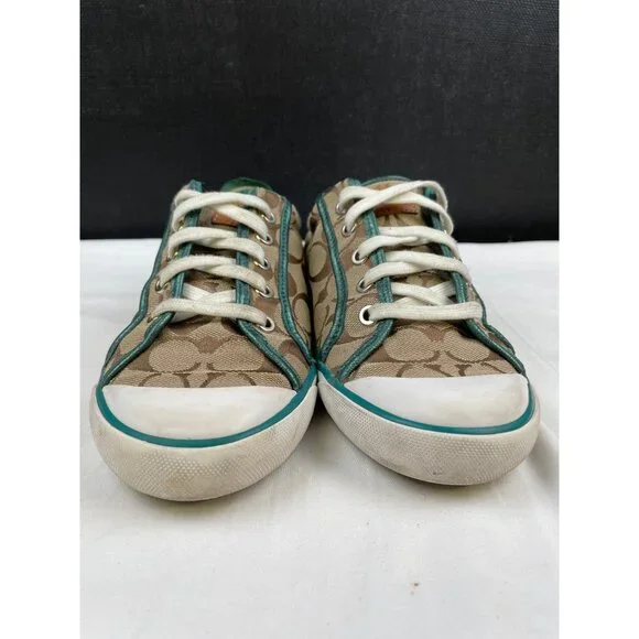 Coach Barrett Women's Canvas Sneakers / Shoes Size 9B SKU 4245 - Picture 2 of 8